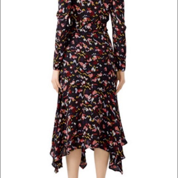 A. L. C. Tianna Silk Wrap Dress - Picture 5 of 5